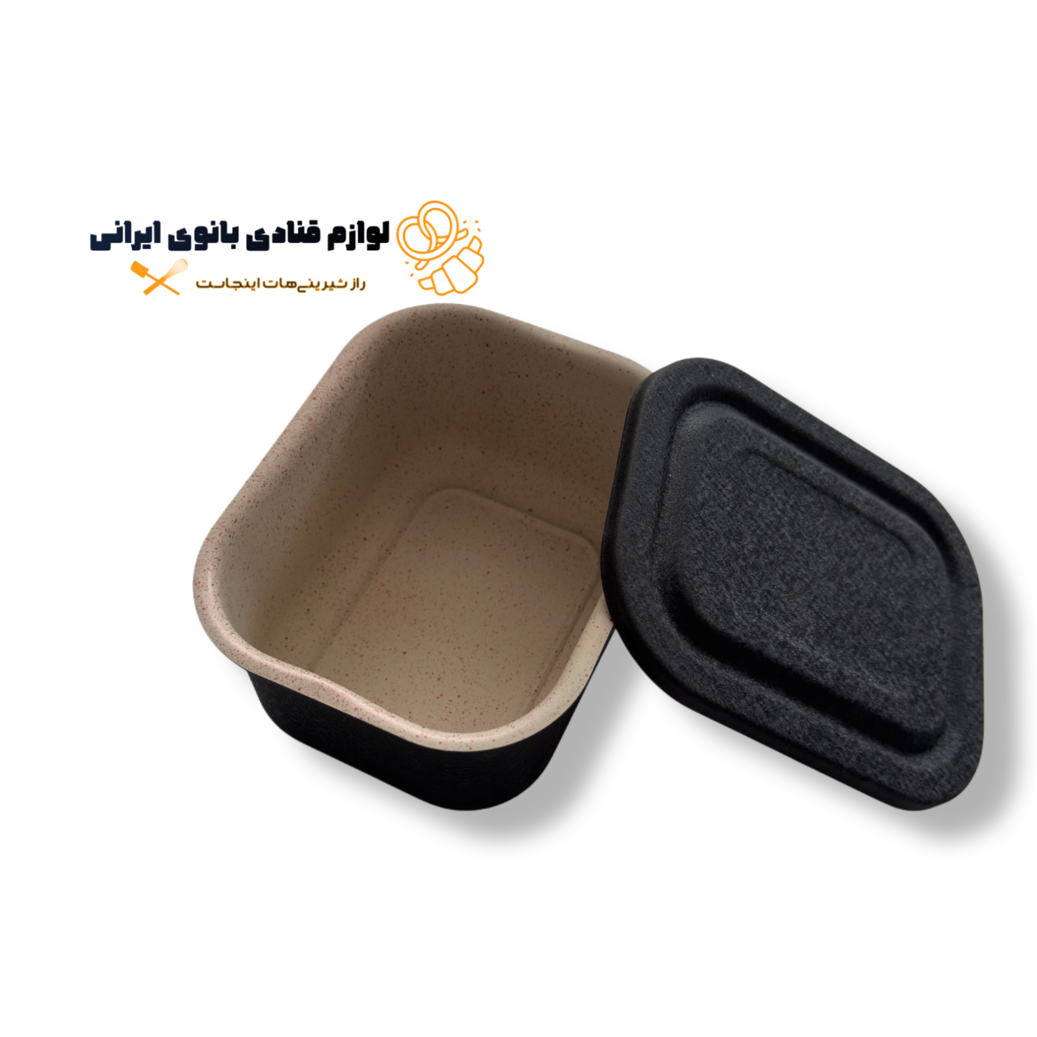قالب کته و ته چین مستطیل گرانیتی درب دار تک نفره